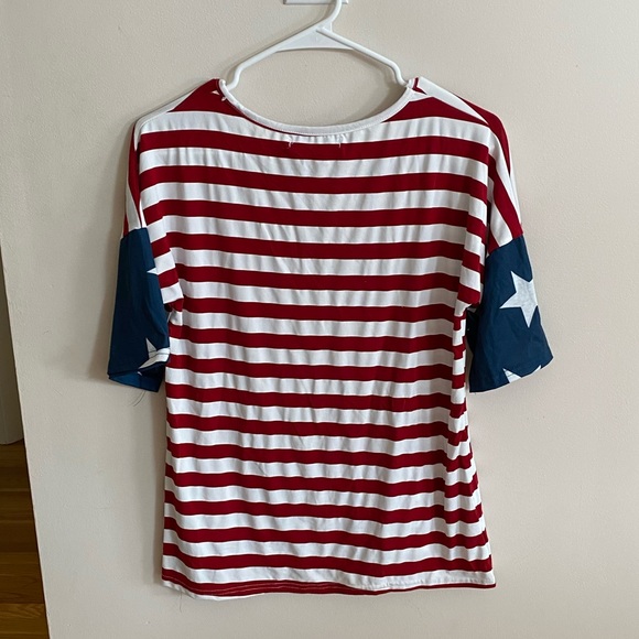 American flag t-shirt NWOT - Picture 2 of 2